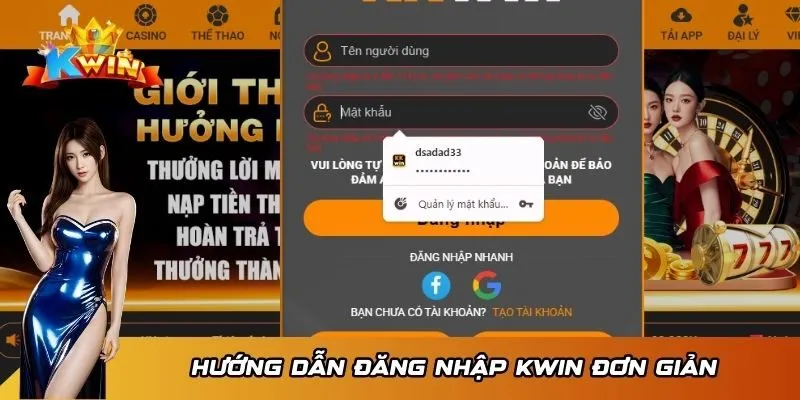 Hướng dẫn đăng nhập KWIN đơn giản cho người mới
